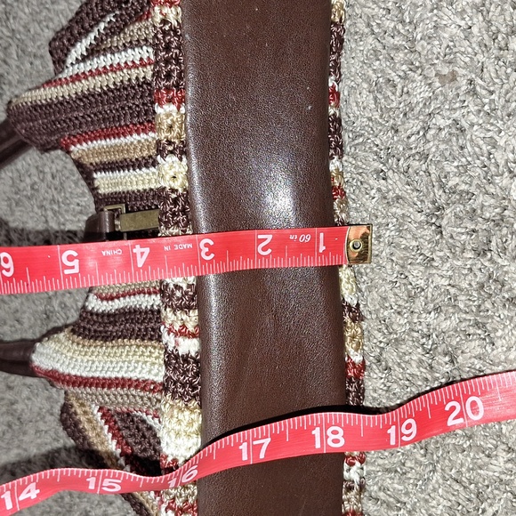 The Sak crochet weave handbag - leather handle - Picture 4 of 8